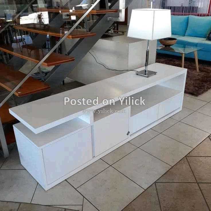 White TV unit, TV stand brand new