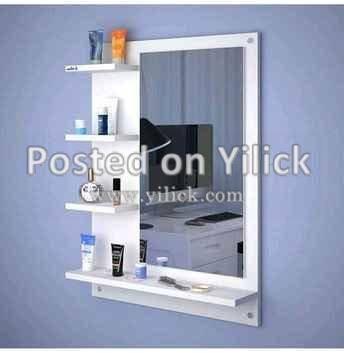 White dressing mirror