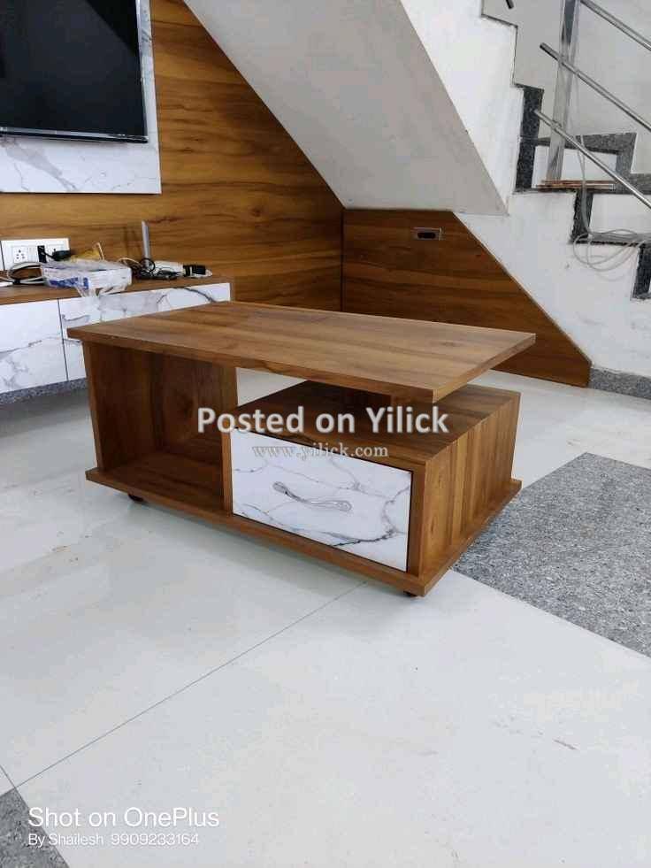 Brown and white center tables/ centre tables