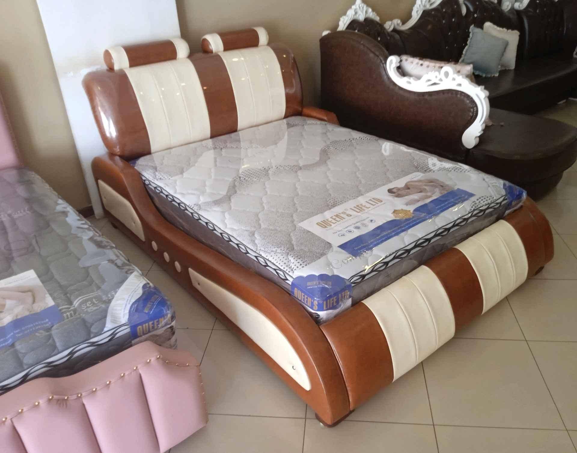Leather beds and springs mattresses