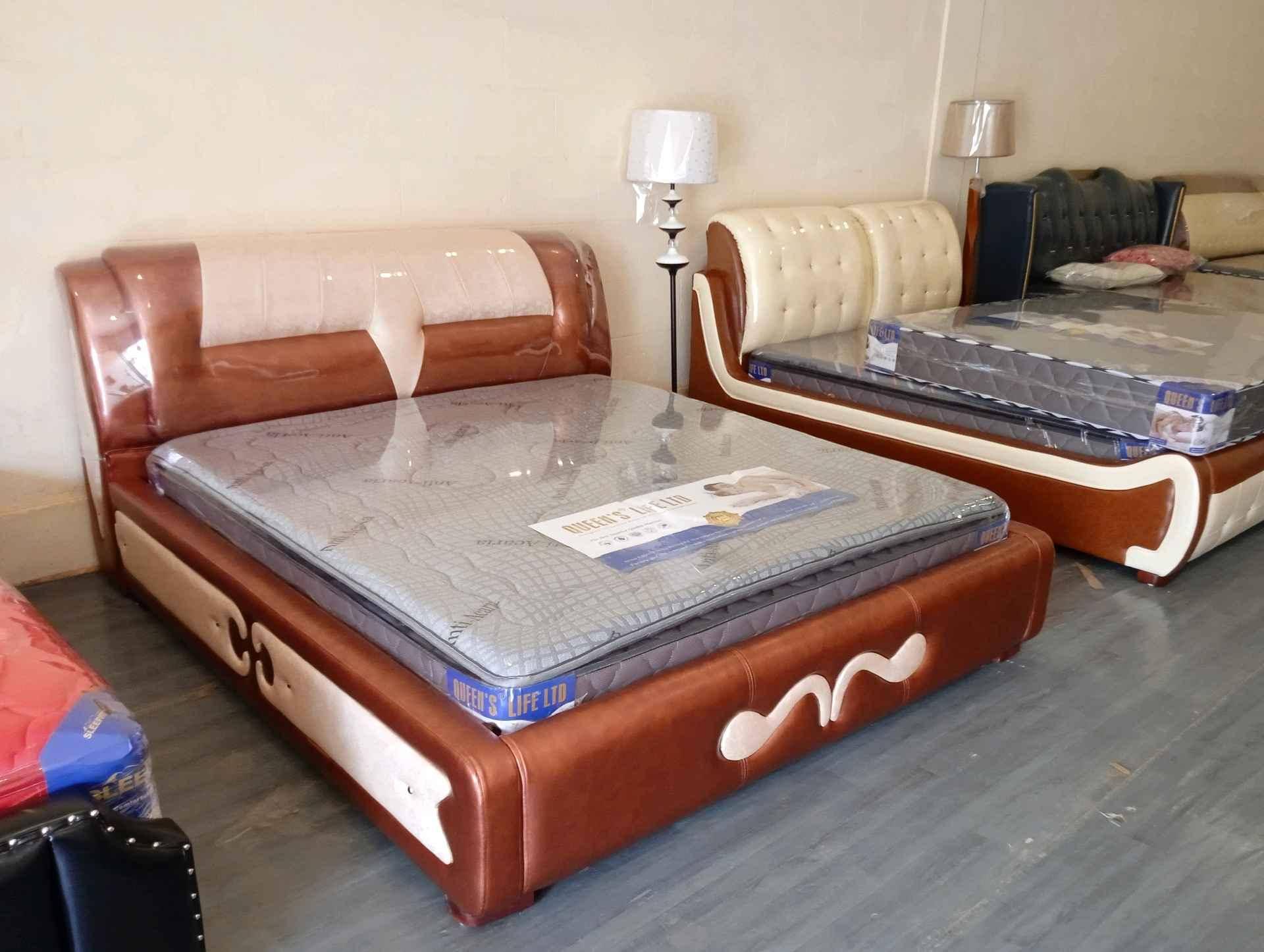 Leather beds and springs mattresses