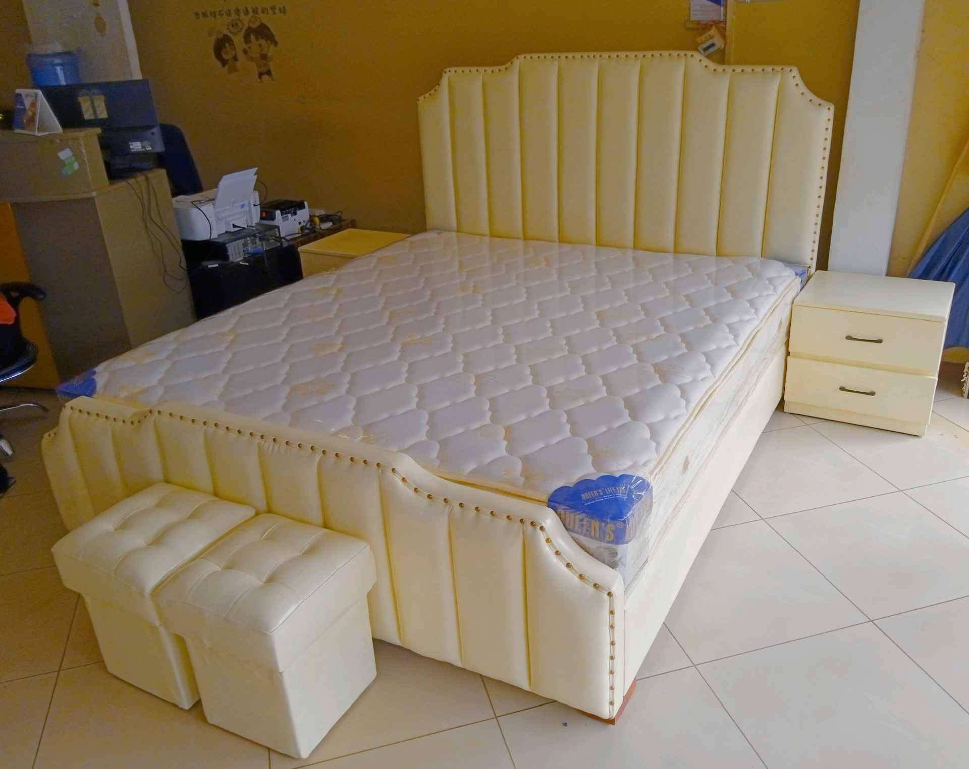 Leather beds and springs mattresses