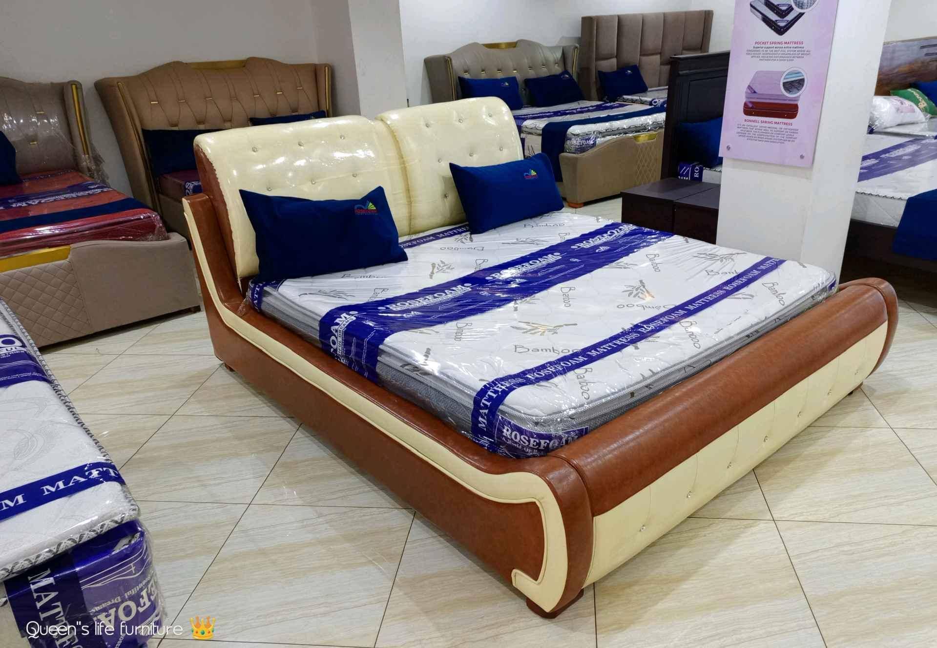 Leather beds and springs mattresses