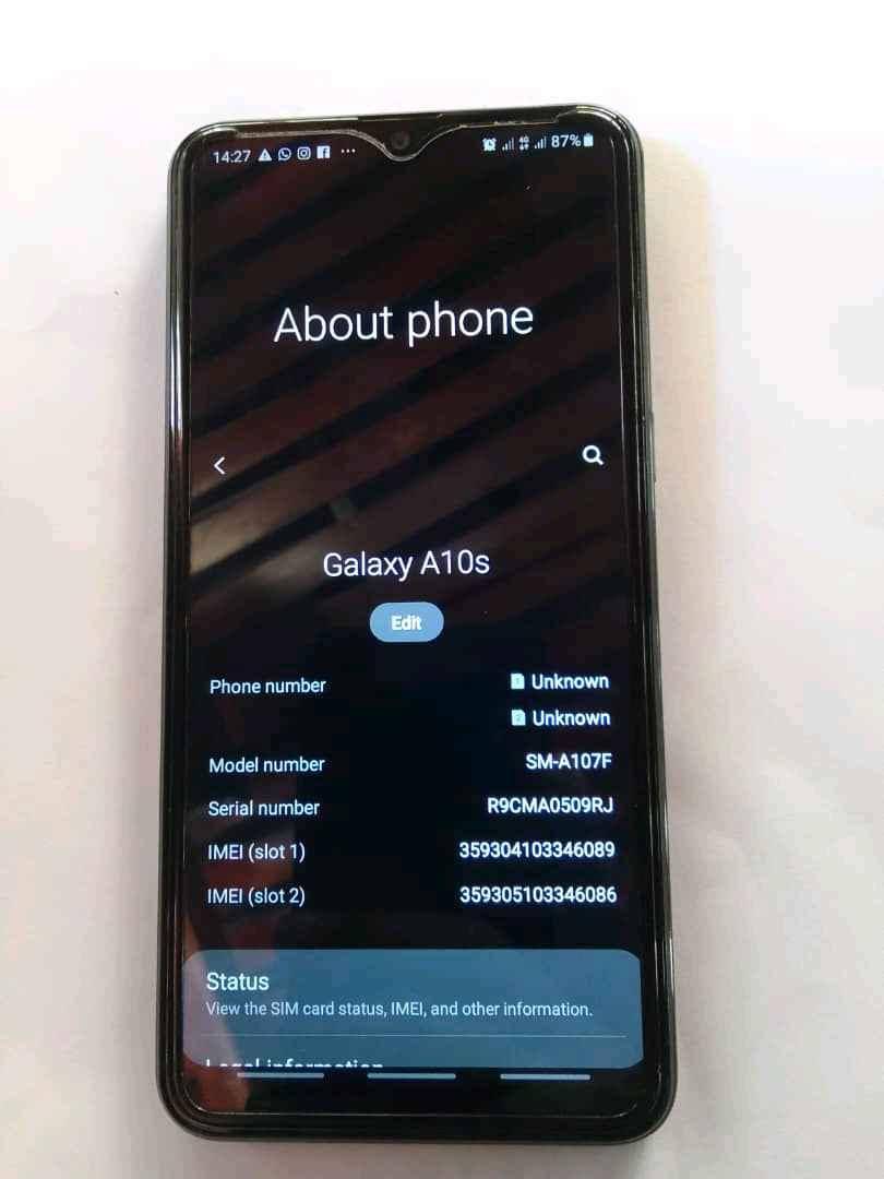 SAMSUNG GALAXY A10s