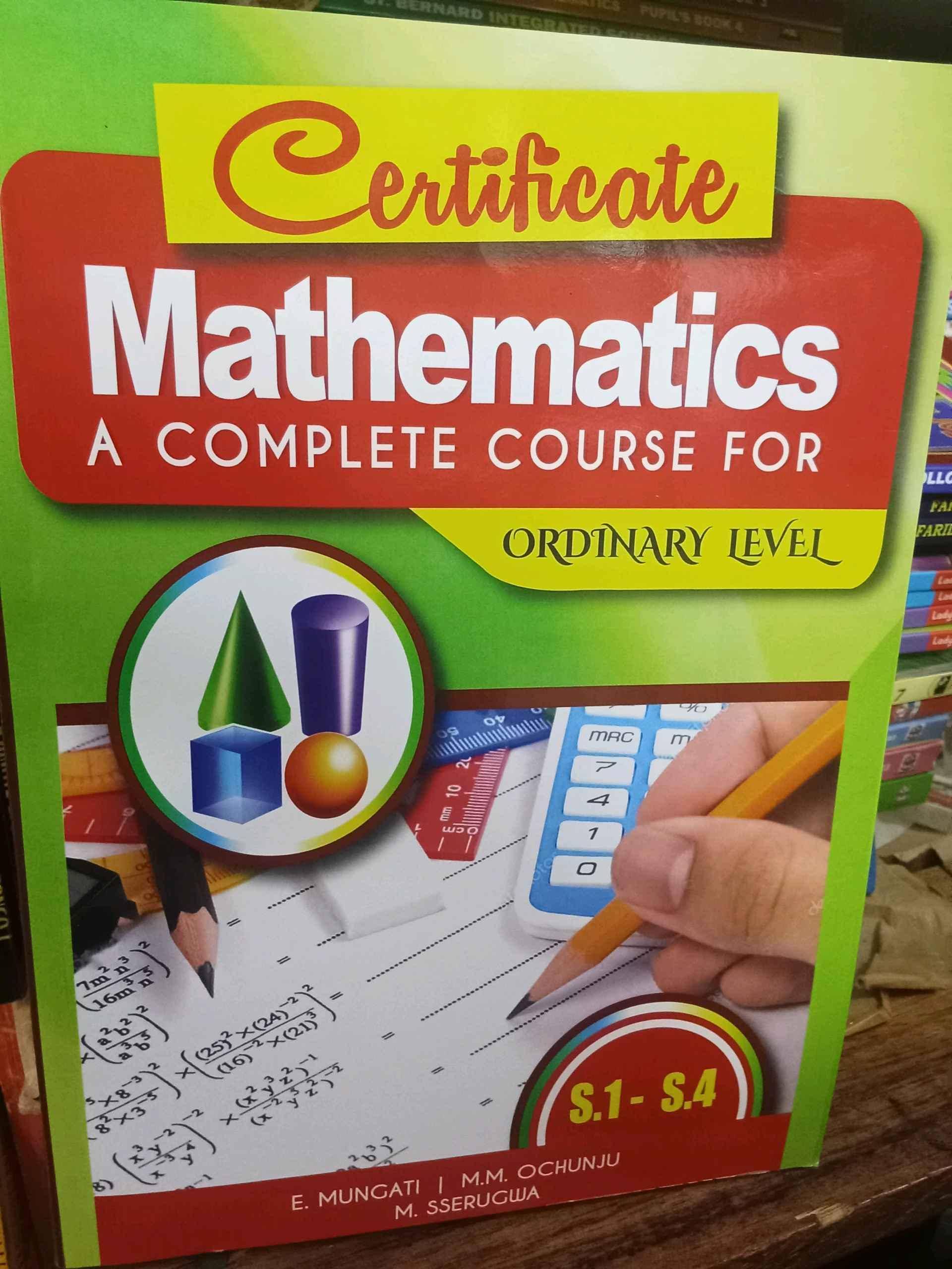 certificate mathematics