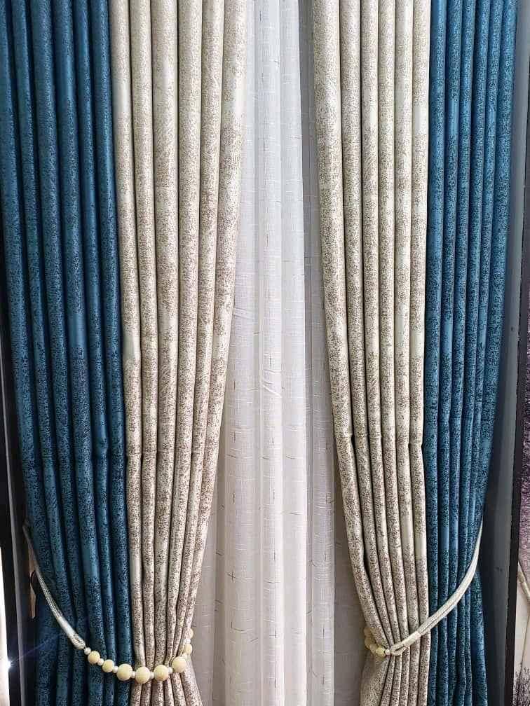 zigzag curtain per finished meter