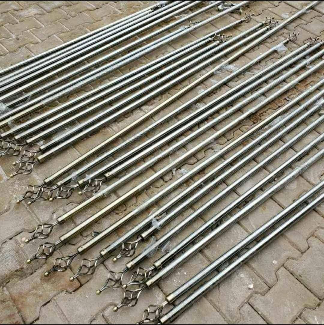 metallic curtain rods per meter