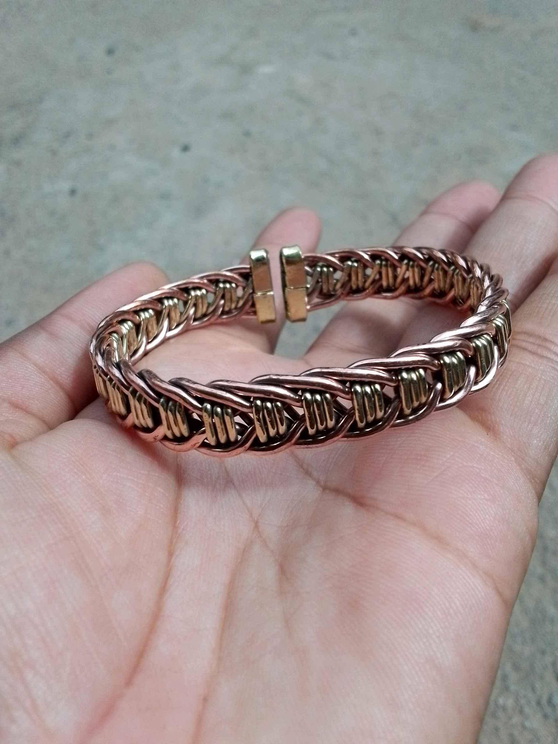 Copper Bangle Twisted