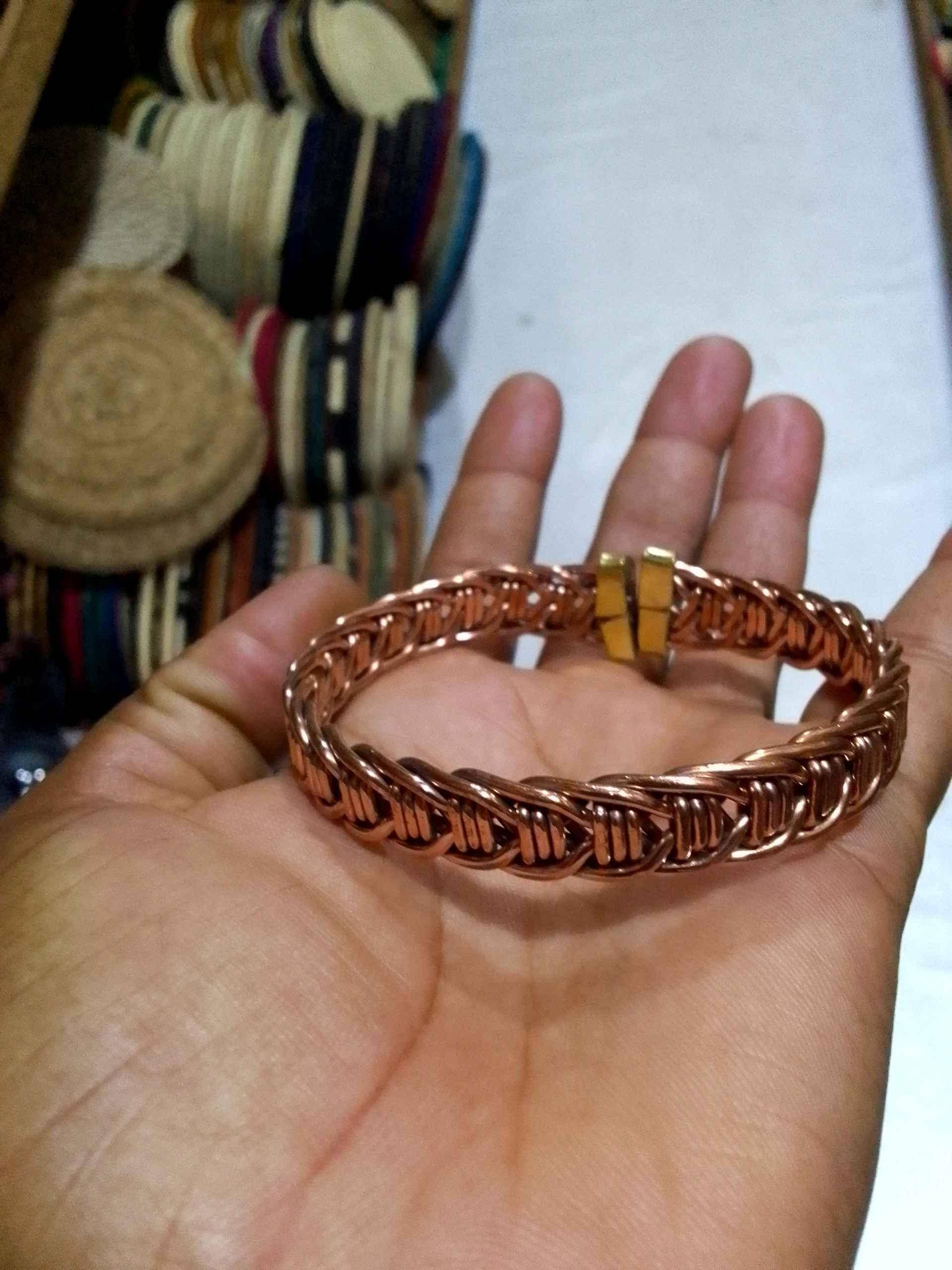 Copper Bangle Twisted