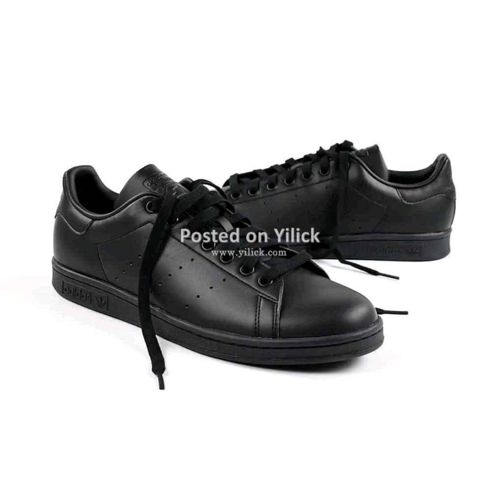 Designer Shoes (Adidas Stan Smith, Core Black-44)