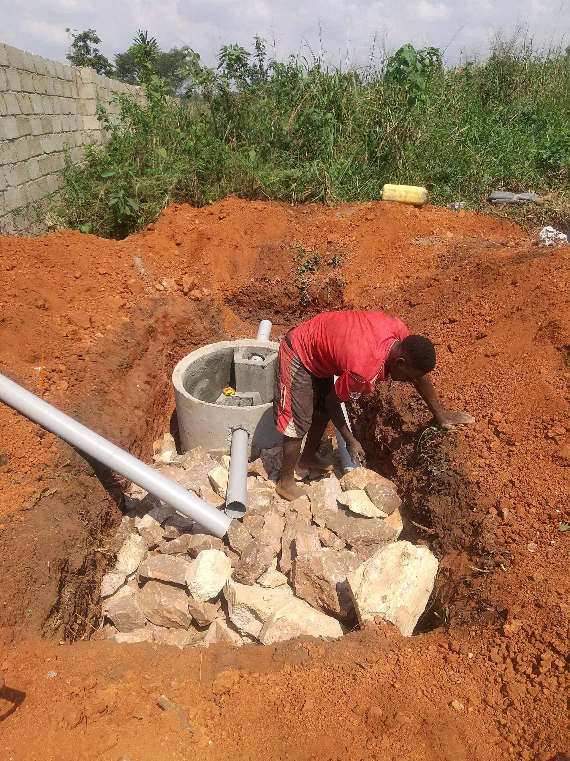 bio digester septic tank installation 