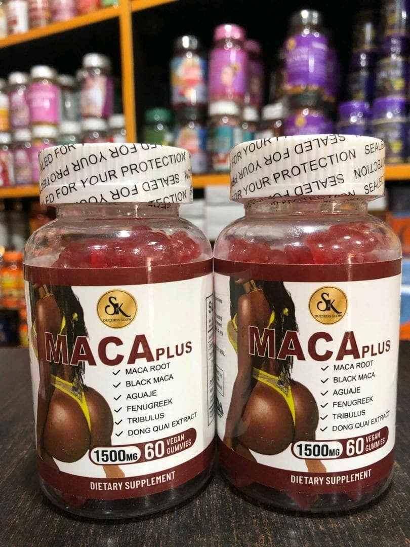 Maca Plus Booty Gummies and Powder
