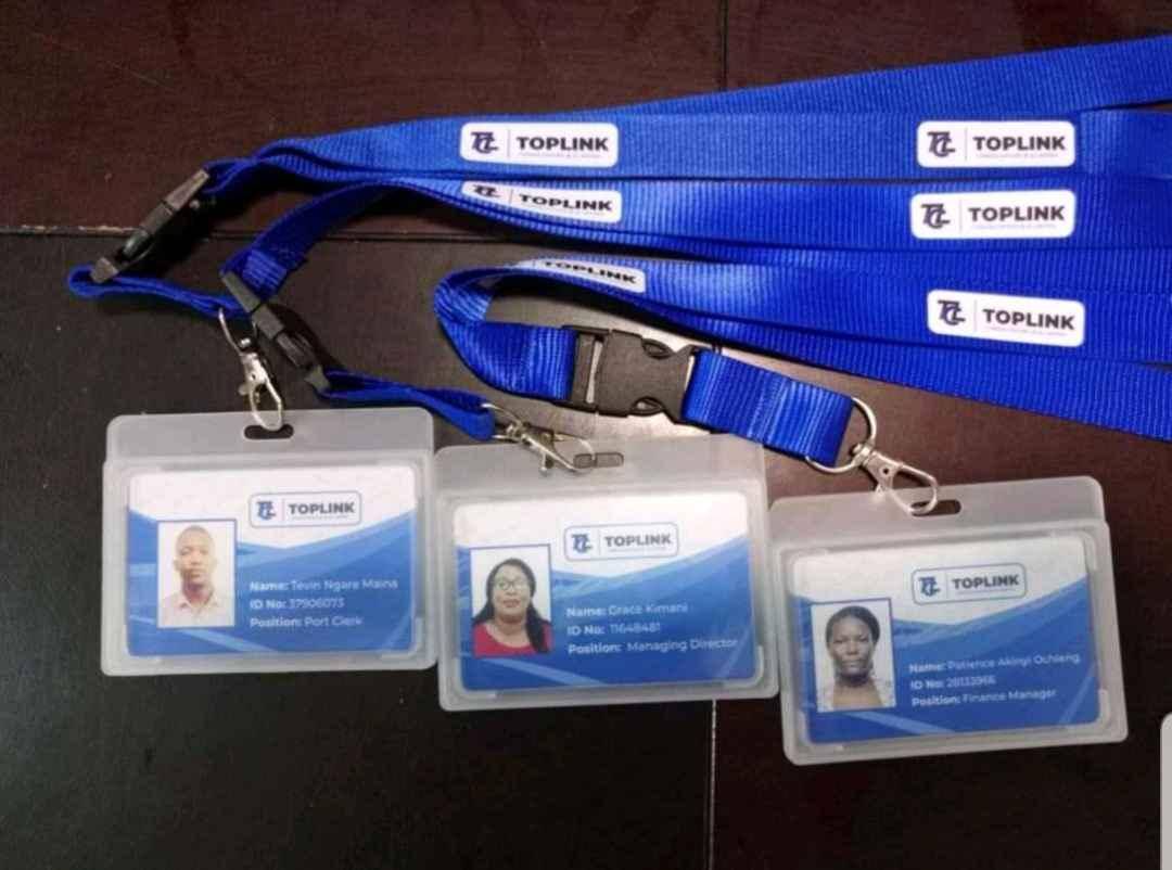 plastic ID printing plus holders