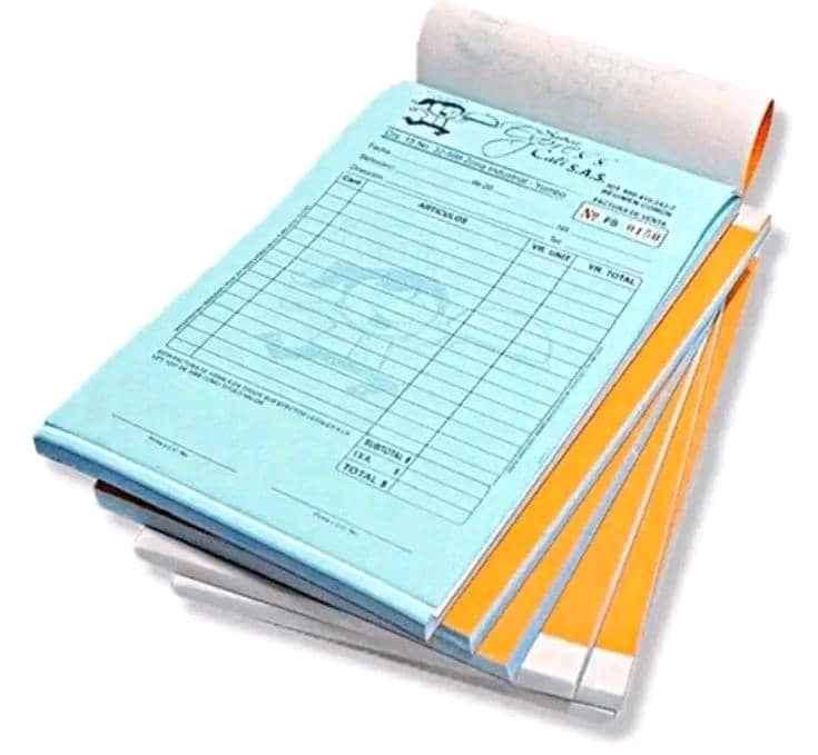 A5 receipt books