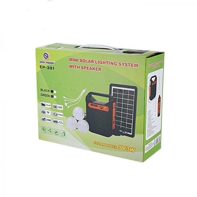 3 lamps solar panel with charging port