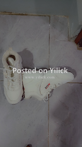 white fluffy sneakers